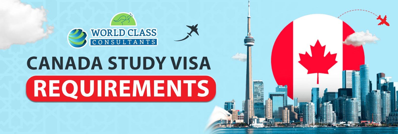 Canada study visa requirements: forms, passport, financial docs, acceptance letter from a Canadian institution, language proficiency proof