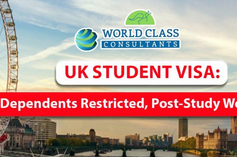 UK Student Visa: Dependents Restricted, Post-Study Work Visa.