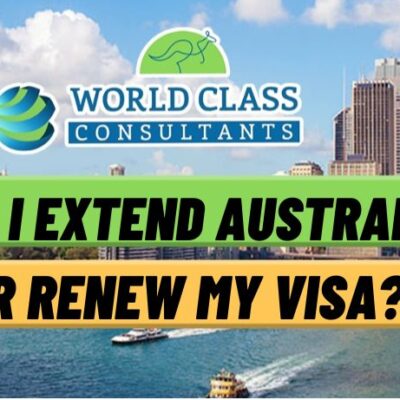 Australian visa types displayed, symbolising options for extending visas while in country.