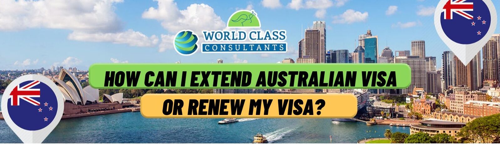 Australian visa types displayed, symbolising options for extending visas while in country.